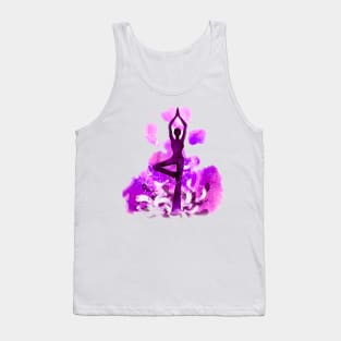 Yoga violet Tank Top